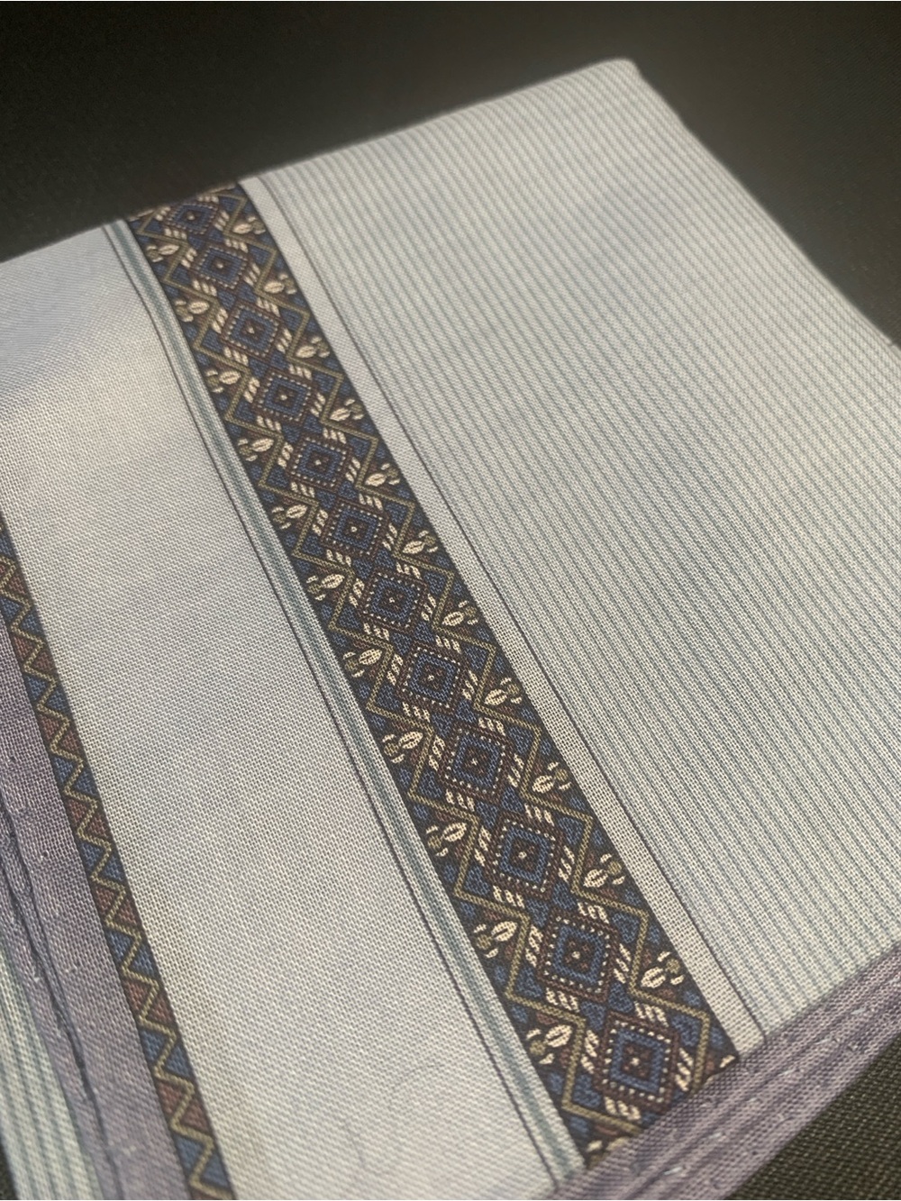 Yves Saint Laurent Handkerchief- Light Blue & Lavender - Picture 4 of 13